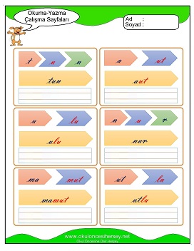 u sesi Grubu Çalışma Sayfaları